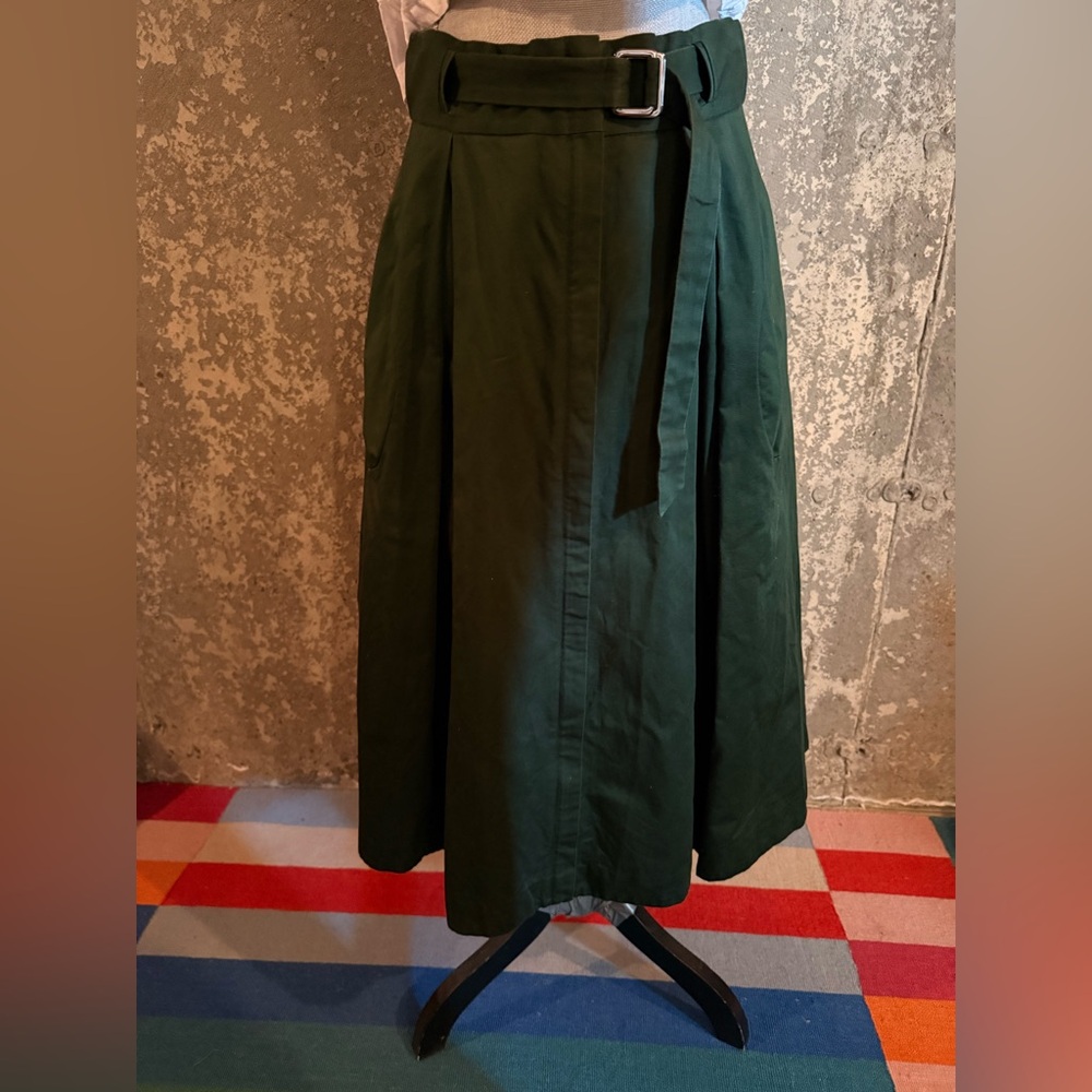 & Other Stories Red and Green Maxi Skirt